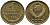СССР 1 КОПЕЙКА 1988 Федорин 176, ММД KM 126а латунь 96-936