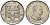 Кения 50 центов 1989 Дэниэл арап Мои KM 19 медно-никель UNC 4511-1132