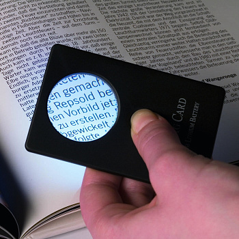 Лупа CC Creditcard, 3-кратная. Leuchtturm. 316350