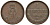 Ганновер 1 пфенниг 1858 B, Георг V KM 233, AKS 156, J. 90 медь 4594-551