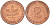 ФРГ 2 ПФЕННИГА 1982 D KM 106a J 381a сталь плакированная бронзой 3996-1122