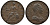 Великобритания 1/2 пенни 1772 Георг III (1760-1820) Spink 3774 медь 1523-932