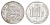Мексика 10 сентаво 2005 KM 547 нержавеющая сталь aUNC 4627-1014
