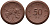 Саксония 50 пфеннигов 1921 виноград и лопата J. N 54 фарфор 1094-5-13