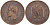 Франция 10 сантимов 1855 BB, Наполеон III (1852-1870) KM 771.3, LE FRANC 133.23 бронза 221-142