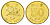 Гонконг 50 центов 2012 KM 68 сталь плакированная латунью UNC 4628-945