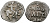 ВЕЛИКОЕ КНЯЖЕСТВО МОСКОВСКОЕ ДЕНГА 1535 - 1547 ИВАН IV ВАСИЛЬЕВИЧ, МОСКОВСКИЙ МОНЕТНЫЙ ДВОР, 0,34 ГР ГиК №48 серебро 262-848