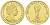 Остров Мэн 1/10 кроны 2013 Чемпионат мира по футболу в Бразилии KM NEW золото PROOF 00-806-74