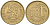 ФИНЛЯНДИЯ 10 ПЕННИ 1969 S KM 46 алюминиевая бронза 192-1033