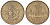 Франция 10 франков 1987 тип Матье KM 940, Le Franc 365.27-28 никель латунь 4123-631