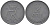 ДАНИЯ 2 ЭРЕ 1958 C; S, ФРЕДЕРИК IX (1947-1972) KM 840.2 цинк 67-252
