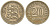 Эстония 20 центов 1935 Республика (1918-1941) KM 17 никель бронза 4615-1069