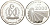 Западная Сахара 1000 песет 2000 миллениум KM 60 серебро PROOF 04-318-13