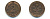 ФРГ 2 ПФЕННИГА 1962 D KM 106, J.381 бронза 176-665