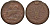 Россия 2 копейки 1757 красный монетный двор, Елизавета Петровна (1741-1762) Биткин 391 медь 221-646
