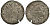 Польша 1 шиллинг (шеляг) 1616 Сигизмунд III (1587-1632), вес 0,79 гр. KM 16.2 серебро 1516-1543