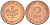 ФРГ 2 пфеннига 1977 J KM 106а, J.381а сталь плакированная медью 3996-1115