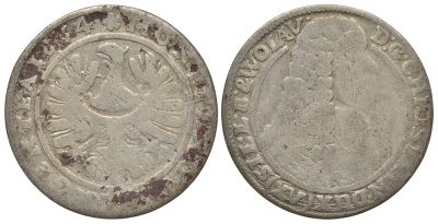 Силезия-Легница-Бжег 15 крейцеров 1664 Кристиан (1639-1673) серебро 413-1523