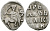 Русское Царство денга 1547-1584 Иван IV Васильевич, Московский  монетный двор, 0,34 ГР ГиК №57 серебро 262-1555