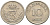 ДАНИЯ 10 ЭРЕ 1949 N;S, ФРЕДЕРИК IX (1947-1972) KM 841,1 медно-никель 201-1169