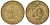 ФРГ 10 пфеннигов 1971 J KM 108, J. 383 сталь плакированная латунью 4132-545