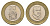 Ямайка 20 долларов 2001 KM 182 биметалл 4519-852