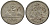 Гватемала 1/4 реала 1894 5 звезд, Испанское правление KM 162 серебро 4549-252