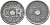 Дания 25 эре 1943 N ; GJ, Кристиан X (1912-1947) KM 823.2a цинк 4383-935