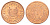 Суринам 1 цент 1987 редкий год KM 11b сталь плакированная медью UNC 4625-258