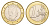 Монако 1 евро 2023 KM 194 биметалл UNC 4654-824