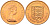 Джерси 2 пенса 1980 герб, Елизавета II (1952-) KM 31 бронза UNC 4583-131