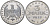 Германия 3 марки 1922 E, третья годовщина Веймарской конституции KM 29, J. 303 алюминий PROOF 00-814-33