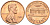 США 1 ЦЕНТ 1972 ЛИНКОЛЬН KM 201 медь цинк UNC 44-932
