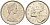 Канада 25 центов 1969 Елизавета II (1952-2022), олень KM 62 b никель 4603-225
