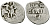 ВЕЛИКОЕ КНЯЖЕСТВО МОСКОВСКОЕ ДЕНГА 1535 - 1547 ИВАН IV ВАСИЛЬЕВИЧ, МОСКОВСКИЙ МОНЕТНЫЙ ДВОР, 0,34 ГР ГиК №48 серебро 262-1067