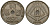 Бельгия 25 сантимов 1939 Belgique - Belgie KM 114 никель латунь 4382-342