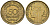 Франция 50 сантимов 1932 KM 894.1, Le Franc 192.15 алюминиевая бронза 4596-742