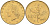Италия 20 лир 1991 R, дубовый лист KM 97.2 алюминиевая бронза  UNC  4594-829