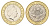 Великобритания 2 фунта 2012 Елизавета II (1952-2022) KM 994, Spink 4570 (K9) биметалл UNC 4111-1115