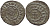 Киликийская Армения танк 1198-1219 Левон I 7,04 гр very fine Nerc. 308 медь 1073-1-2-5