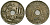 Бельгия 10 сантимов 1921 Belgie KM 86 медно-никель 4172-627