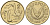 Кипр 2 цента 1998 KM 54.3 никель латунь 4596-121