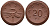 Саксония 20 пфеннигов 1921 колосья и серп J. N 53 фарфор UNC 1094-9-41