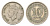 Британская Малайя 10 центов 1948 Георг VI (1936-1952) KM 8 медно-никель 4659-1236
