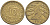 ГЕРМАНИЯ 10 РЕНТЕНПФЕННИГОВ 1924 A KM 33, J.309, Weege 8 алюминиевая бронза 202-246