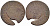Франция двойной турнуа 1628 Людовик XIII (1610-1643) KM 61 медь 108-1113