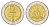 Нигерия 1 найра 2006 год-тип KM 18 биметалл UNC 4585-1044