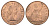 Великобритания 1 пенни 1967 Елизавета II (1952-2022) KM 897, Spink 4157 бронза UNC 4661-1023