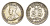 Цейлон 25 центов 1922 Георг V (1910-1936) KM 105a серебро 1516-1213