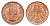ЮАР 1/4 пенни (фартинг) 1955 Елизавета II (1952-2022) KM 44 бронза UNC 4596-232